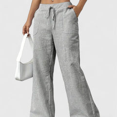 Janeth | Pantalón Ancho con Cintura Ajustable de Cordón