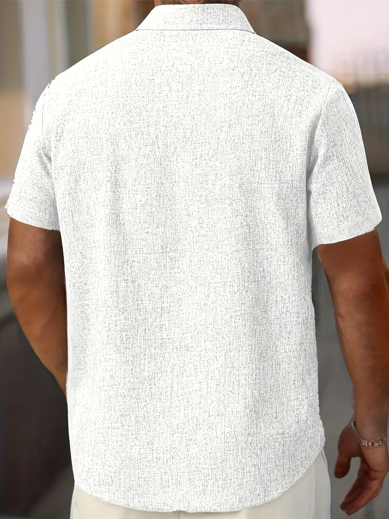 José | Camisa ligera de manga corta en mezcla de lino