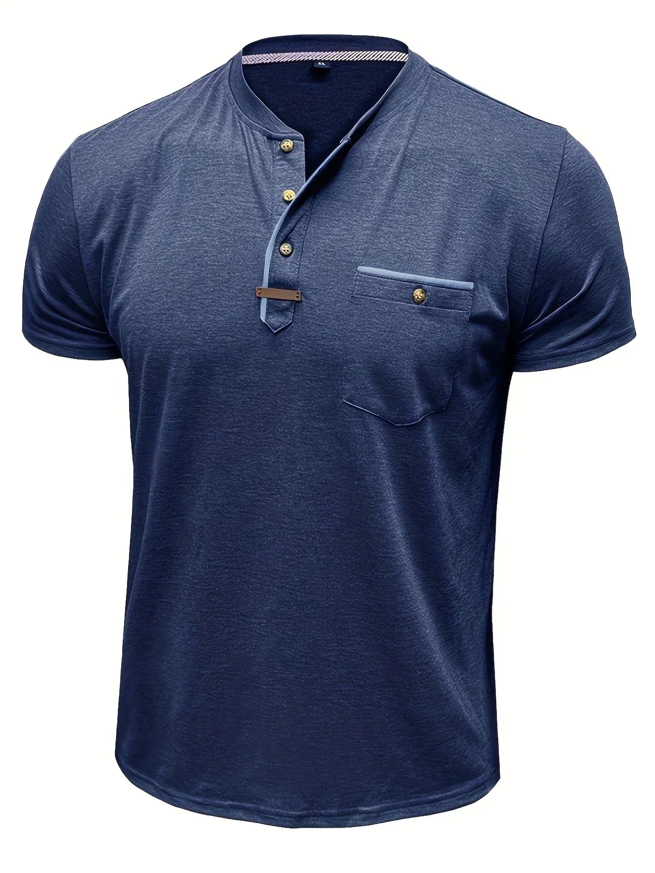 Pedro | Camiseta de cuello redondo elegante con bolsillo
