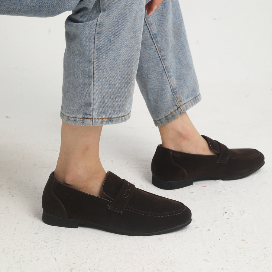 Adrián | Mocasines de ante con hebillas