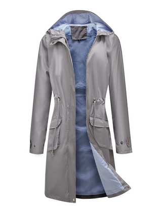 Quetzalli | Gabardina Clásica Impermeable para Mujer