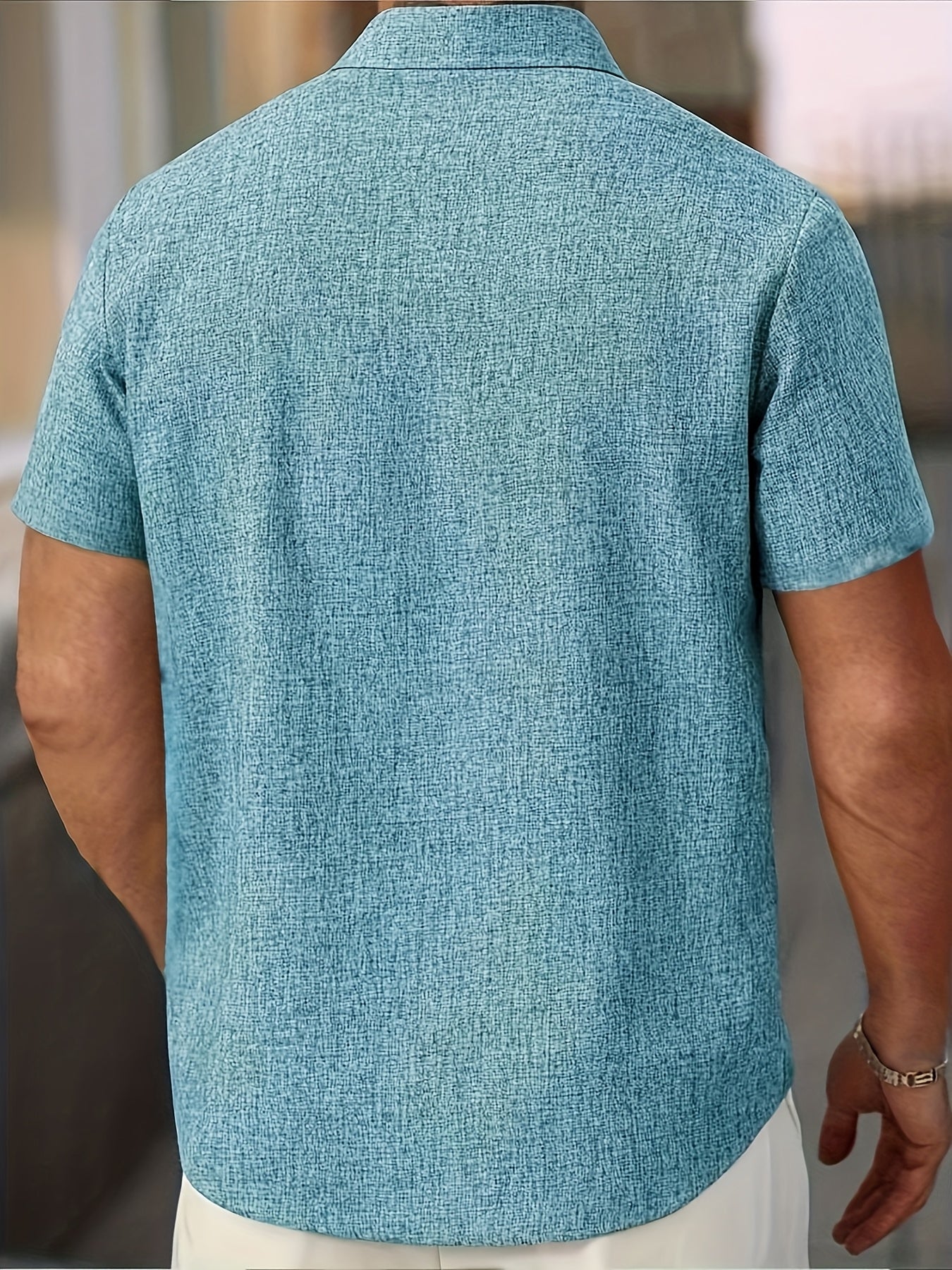 José | Camisa ligera de manga corta en mezcla de lino