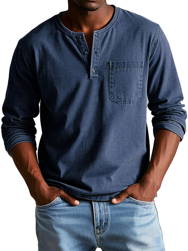 Sebastián | Camisa Vintage de Manga Larga