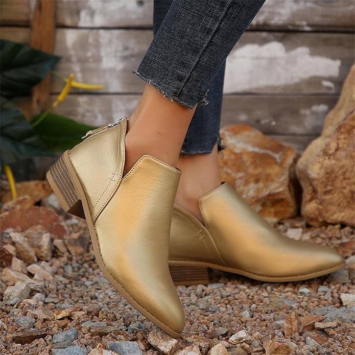 Viridiana | Botines sin Agujetas con Tacón Bajo para Mujer
