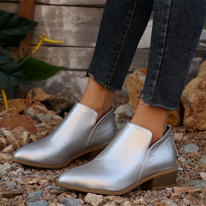 Viridiana | Botines sin Agujetas con Tacón Bajo para Mujer