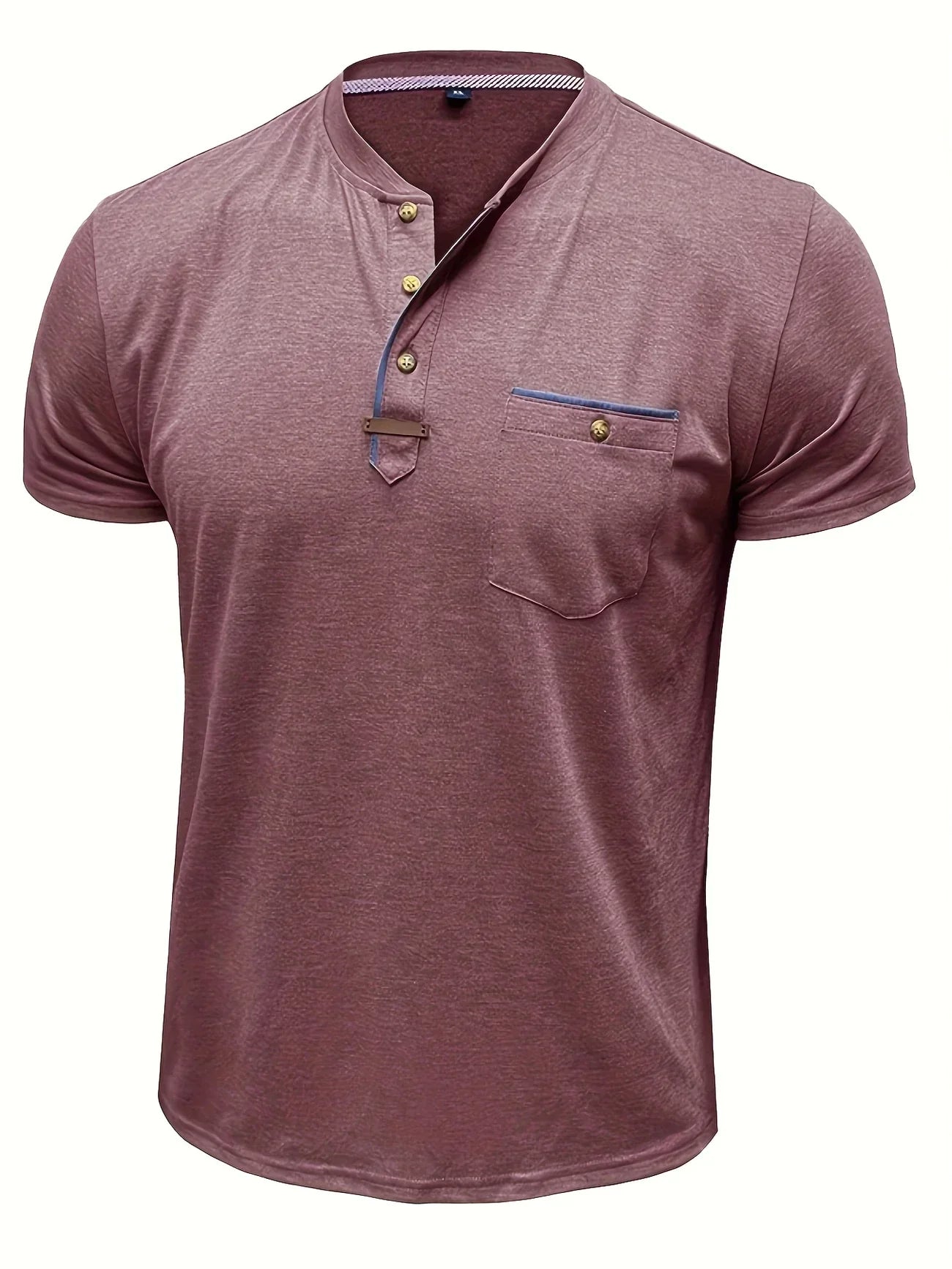 Pedro | Camiseta de cuello redondo elegante con bolsillo