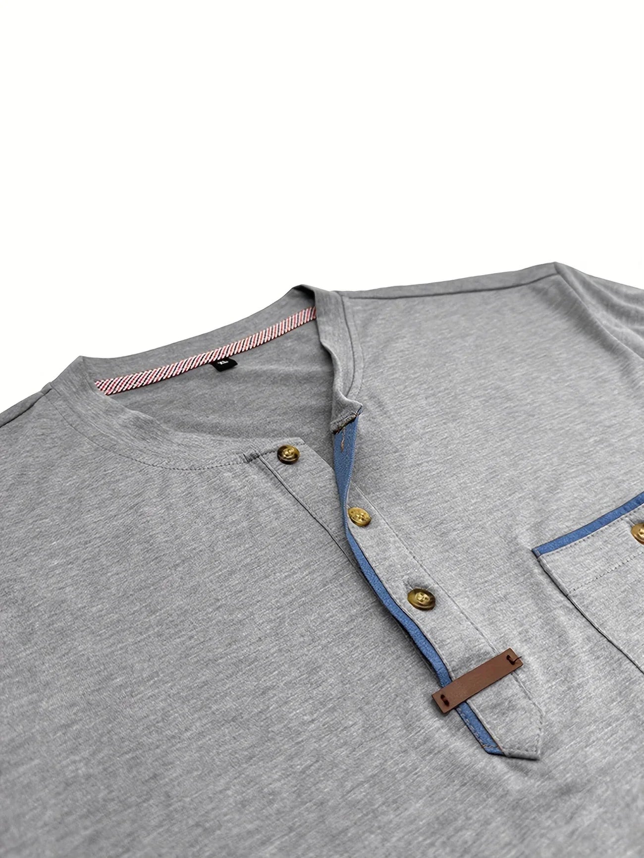 Pedro | Camiseta de cuello redondo elegante con bolsillo