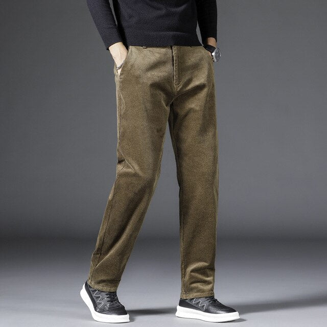 Diego | Pantalones de pana de talle medio-alto