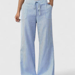 Janeth | Pantalón Ancho con Cintura Ajustable de Cordón