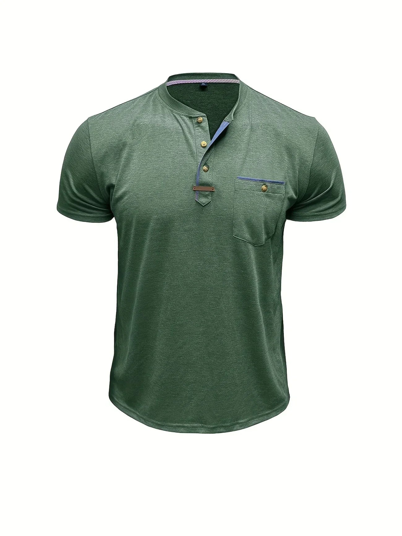 Pedro | Camiseta de cuello redondo elegante con bolsillo