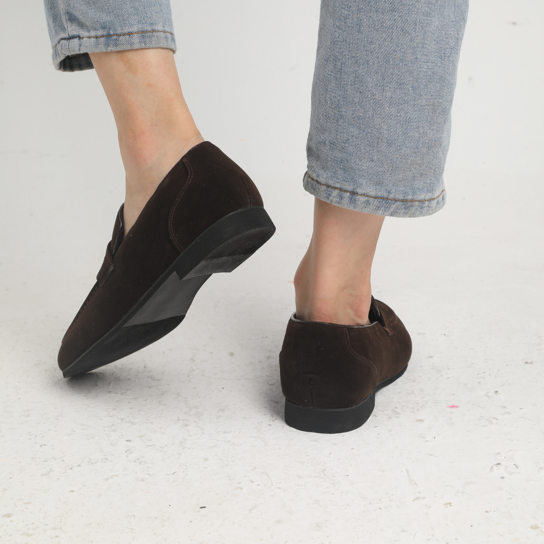 Adrián | Mocasines de ante con hebillas