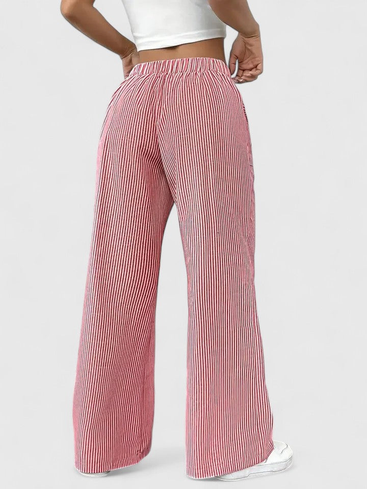 Janeth | Pantalón Ancho con Cintura Ajustable de Cordón
