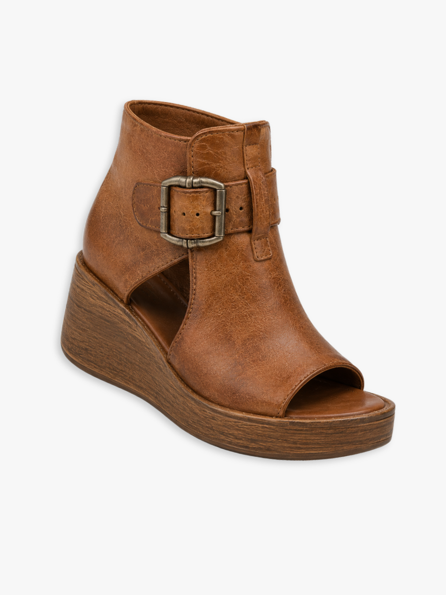 Patricia | Sandalias de cuña con hebilla