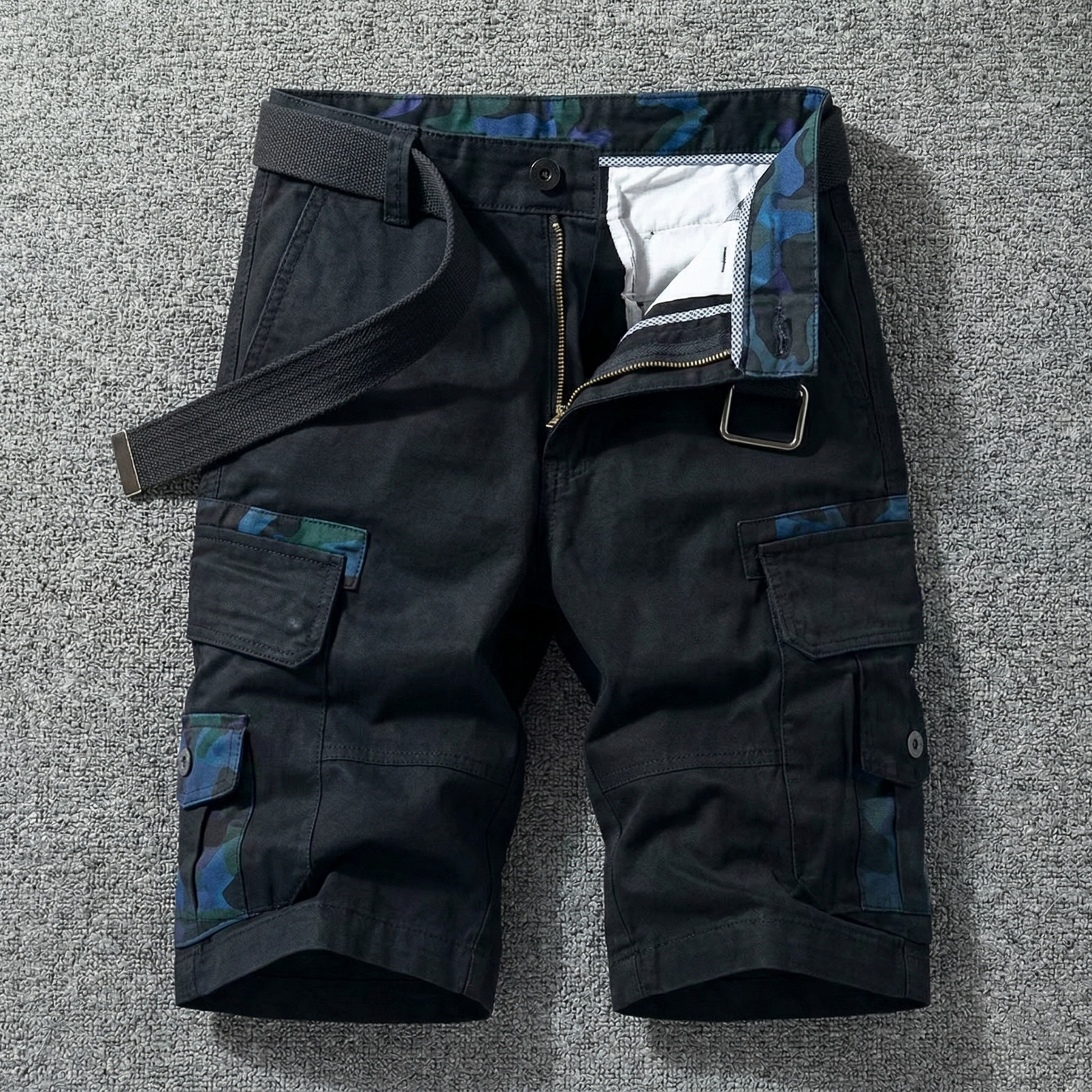 David | Pantalones cortos cargo con cinturón
