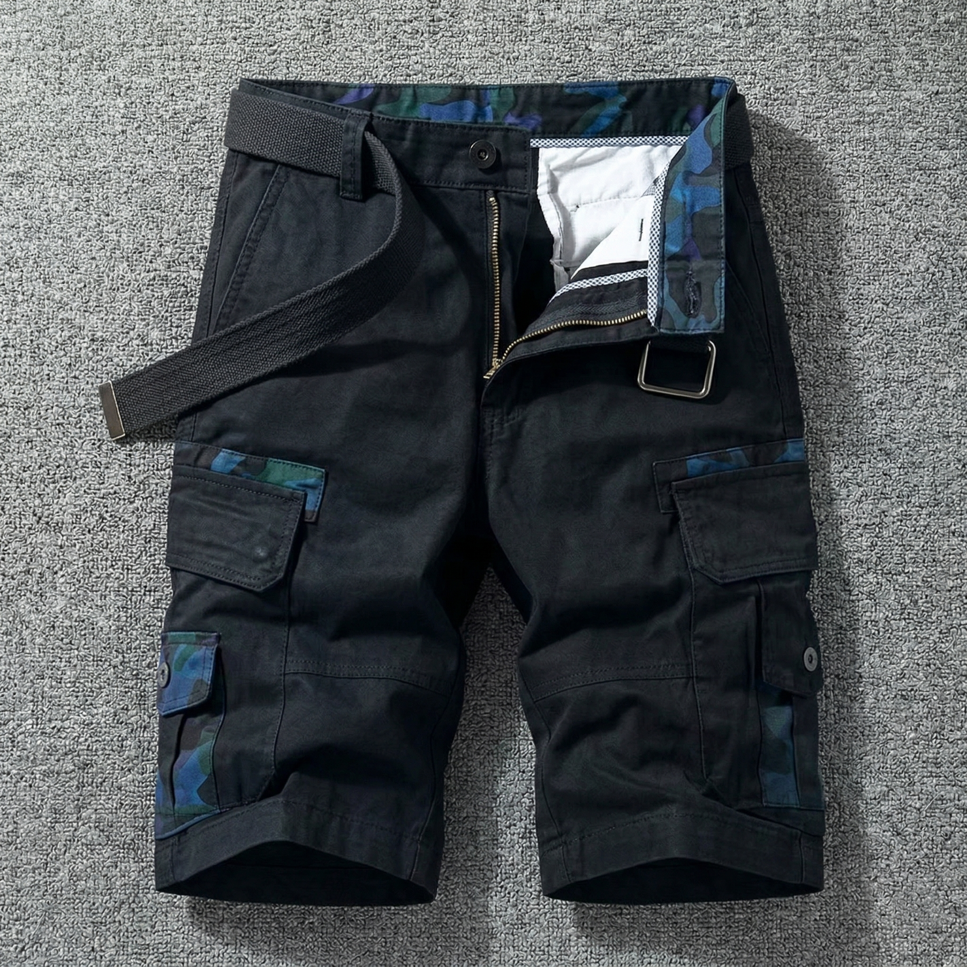David | Pantalones cortos cargo con cinturón