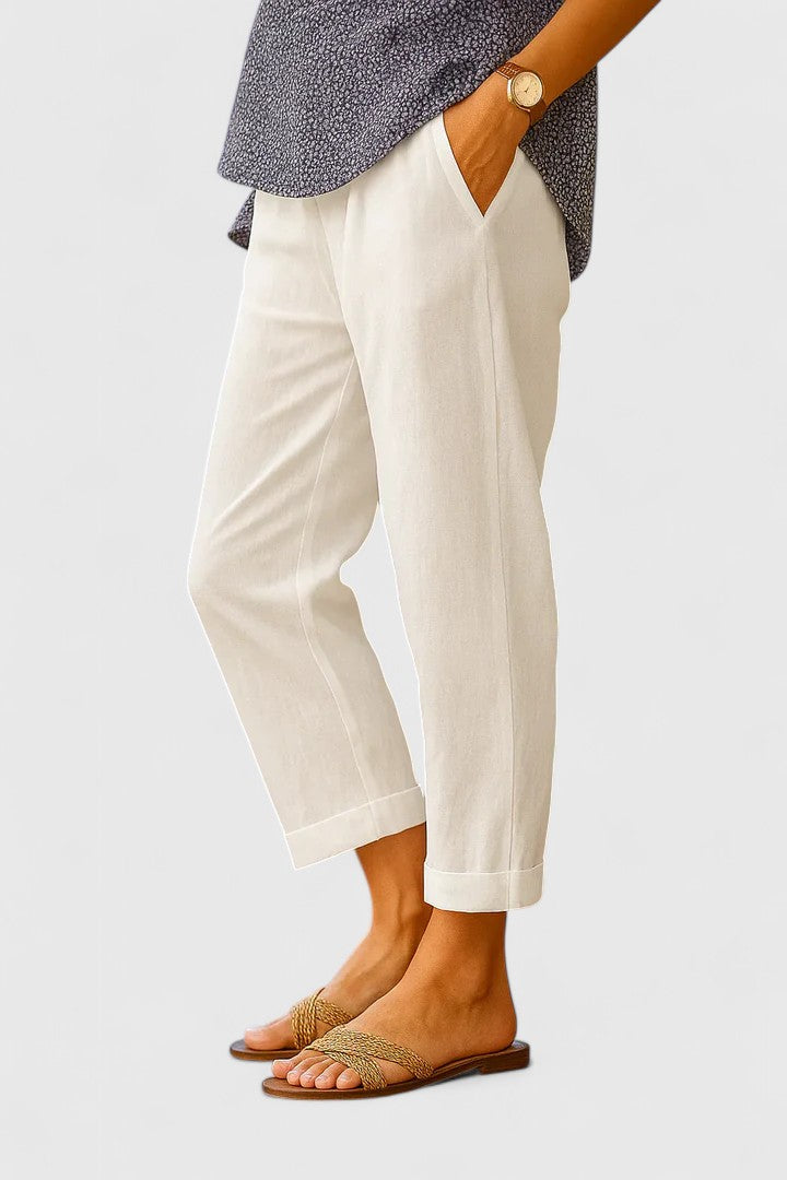 Dafne | Pantalón Recto Transpirable con Bolsillos
