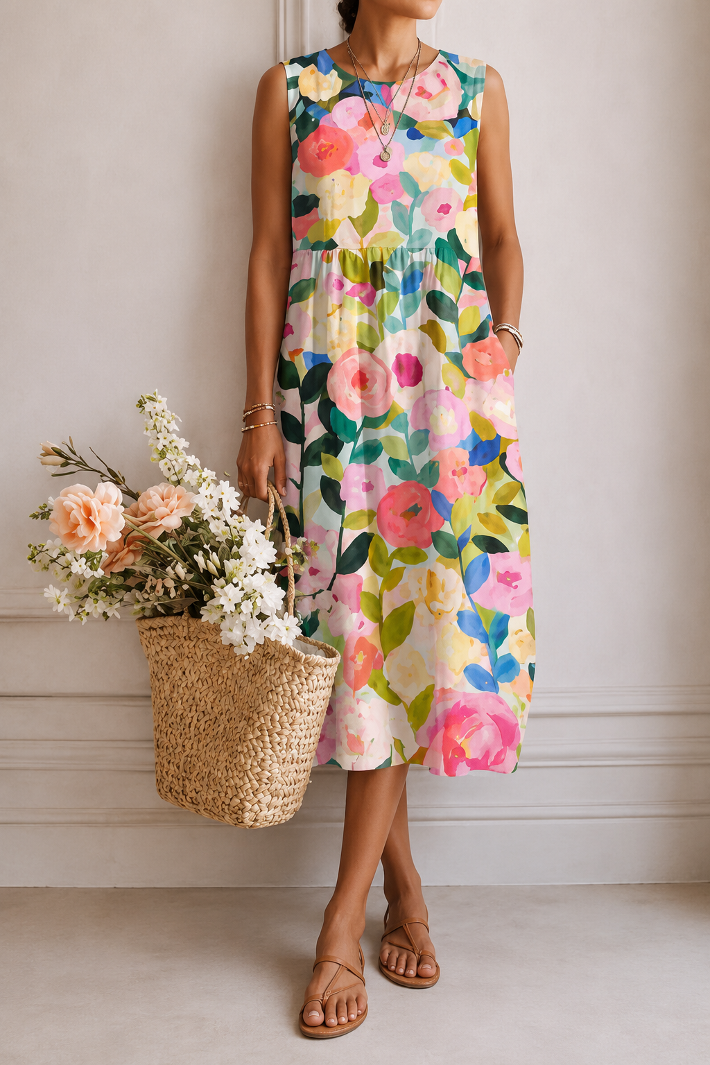 Natalia | Vestido Midi De Día