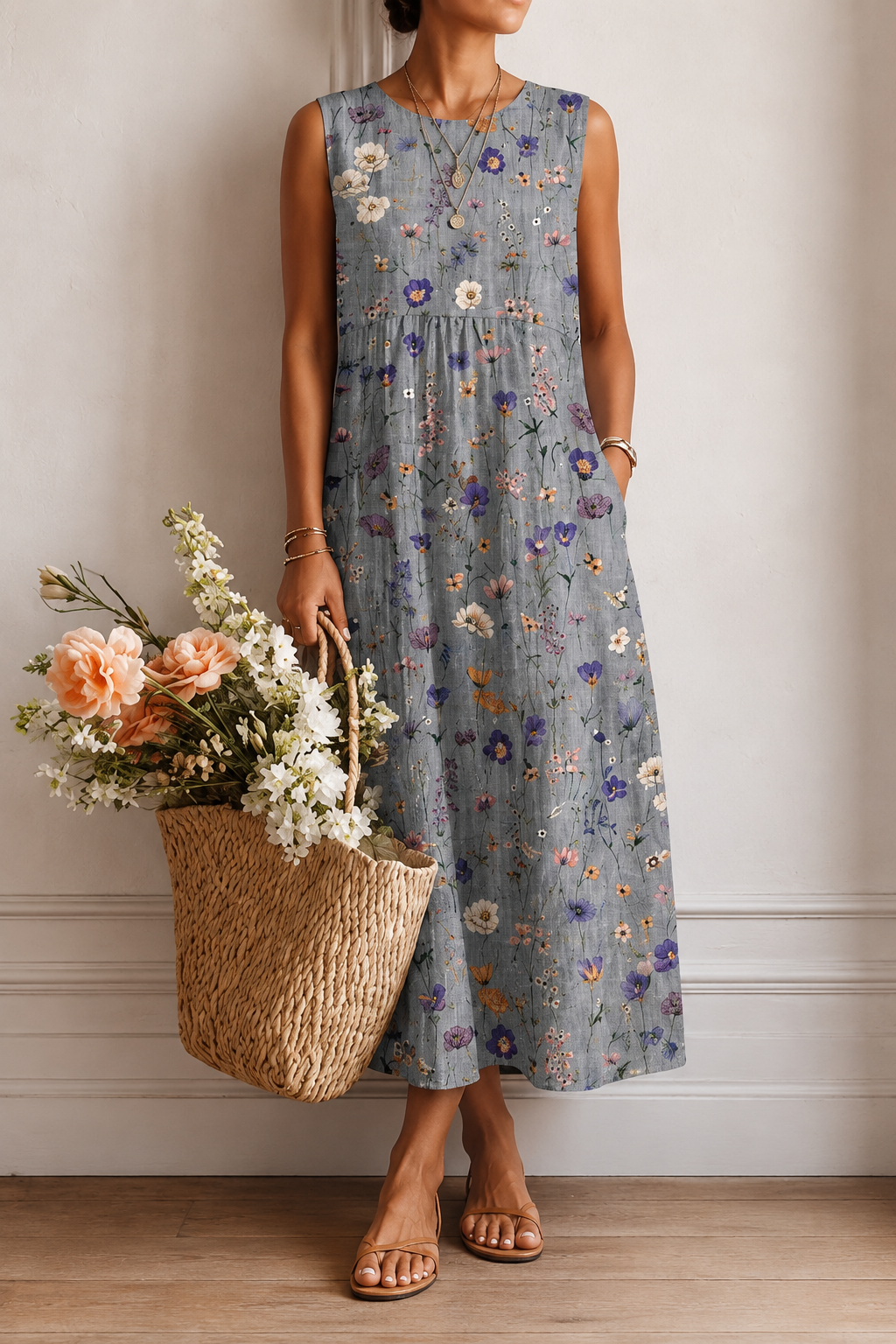 Rosa | Vestido Midi De Día