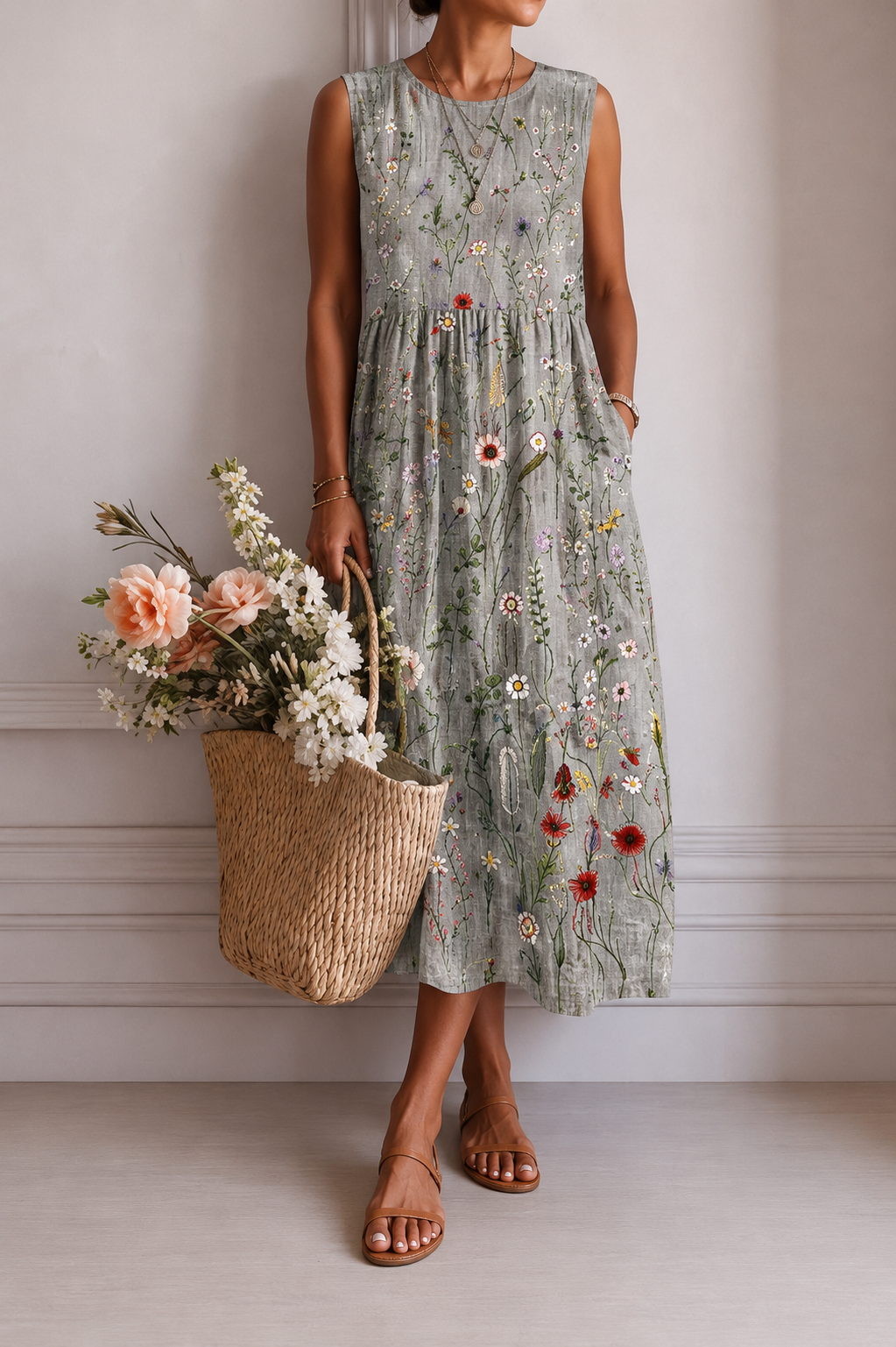 Teresa | Vestido Midi De Día