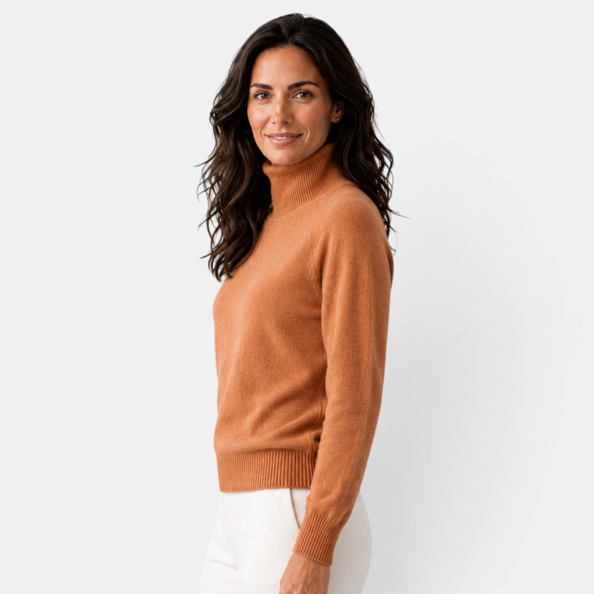 Yaretzi | Suéter Elegante de Cuello Alto de Lana