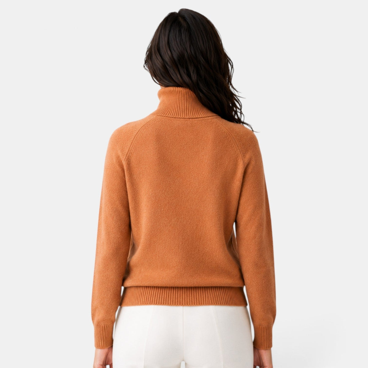 Yaretzi | Suéter Elegante de Cuello Alto de Lana