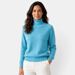 Yaretzi | Suéter Elegante de Cuello Alto de Lana