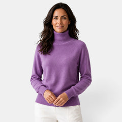 Yaretzi | Suéter Elegante de Cuello Alto de Lana