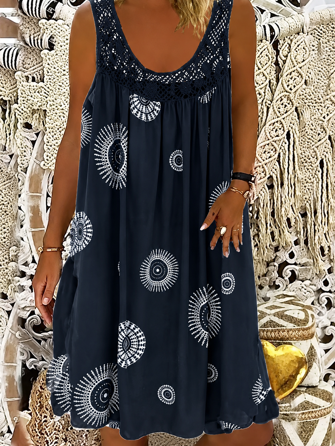 Claudia | Vestido Veraniego Estampado Sin Mangas