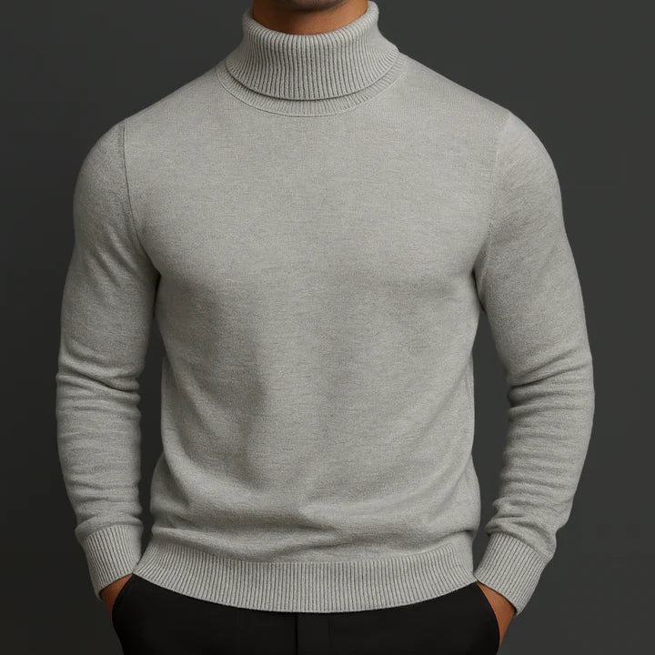 Marcelino | Suéter de Cuello Alto de Lana Merino