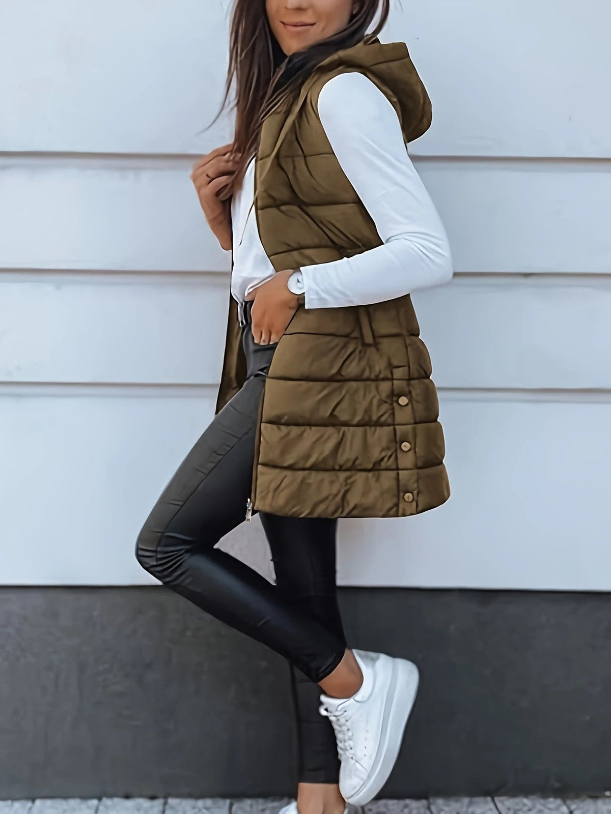 Zyanya | Chaleco Largo Tejido sin Mangas para Mujer