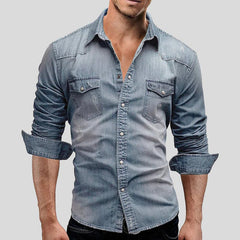 Ventura | Sobrecamisa de Mezclilla Slim con Botones al Frente