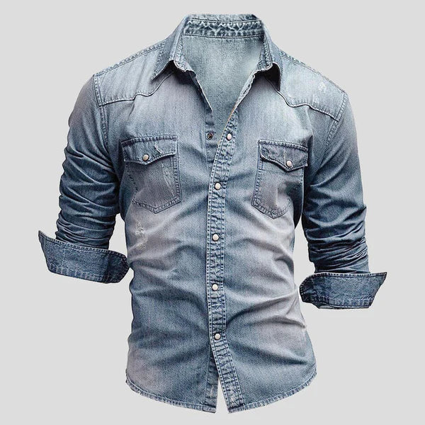 Ventura | Sobrecamisa de Mezclilla Slim con Botones al Frente