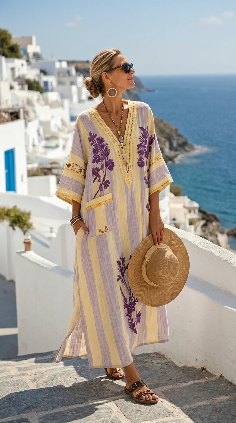 Clara | Caftán largo de verano