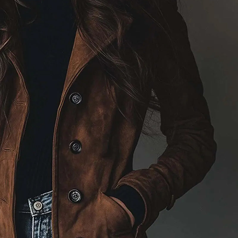 Evangelina | Abrigo Largo Refinado Estilo Vintage
