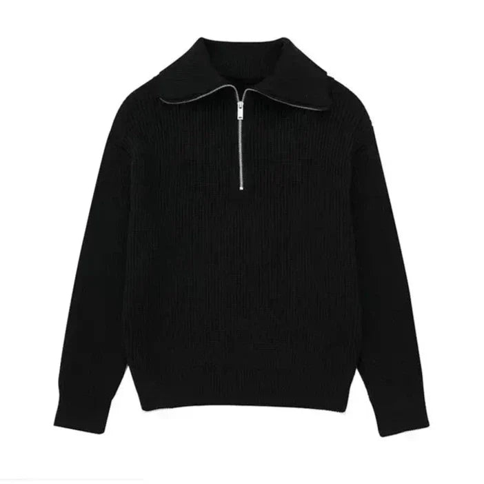 Diego | Sudadera con cremallera rayada
