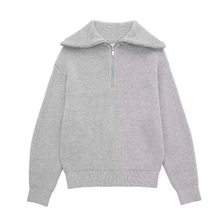 Diego | Sudadera con cremallera rayada