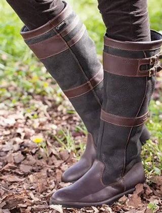 Leonora | Botas Altas Impermeables Tipo Piel