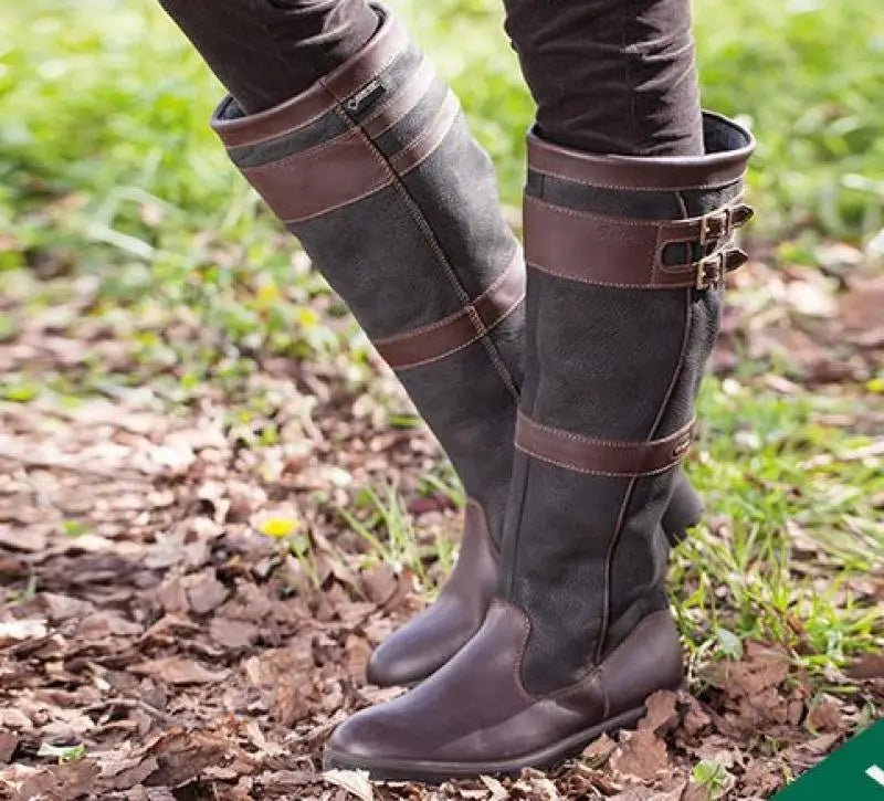 Leonora | Botas Altas Impermeables Tipo Piel
