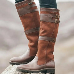 Leonora | Botas Altas Impermeables Tipo Piel