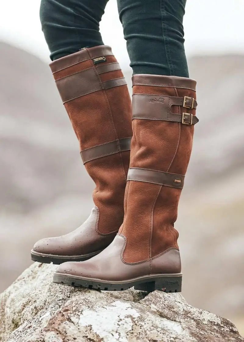 Leonora | Botas Altas Impermeables Tipo Piel