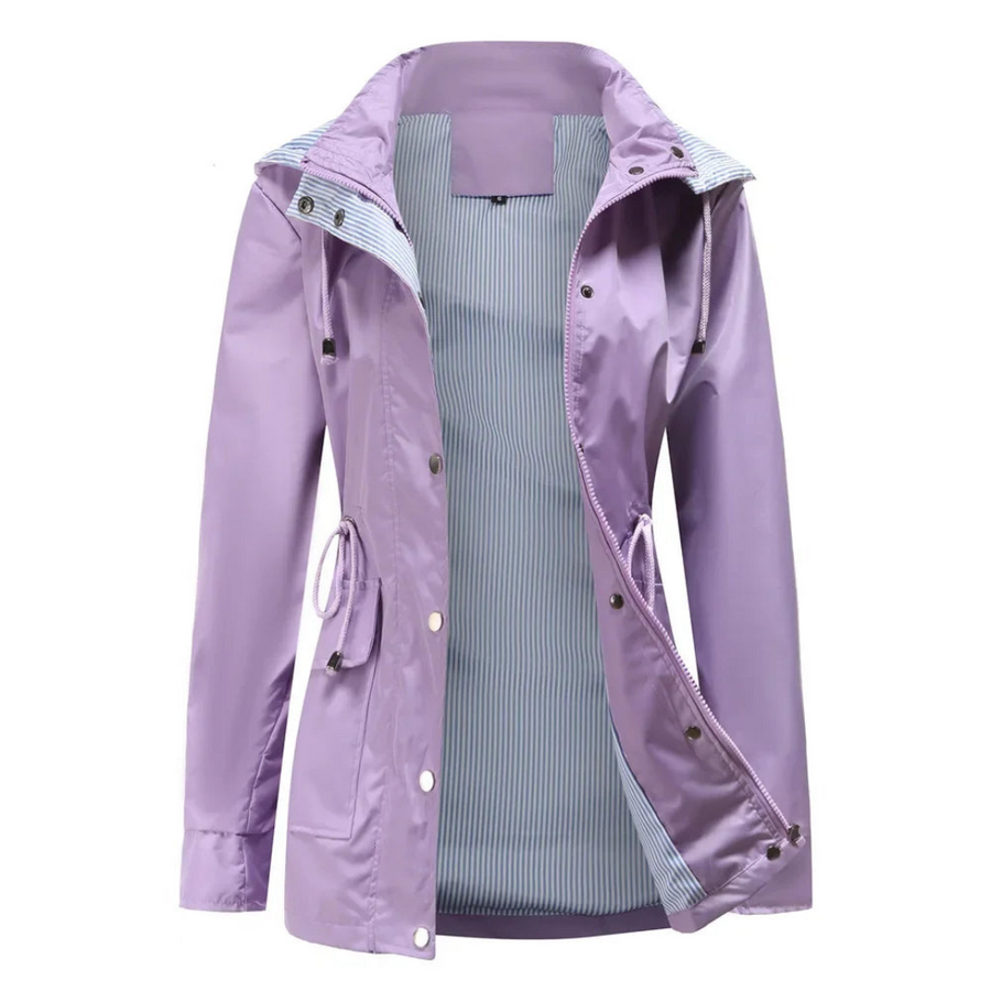 Yatziri | Gabardina Impermeable con Capucha Desmontable