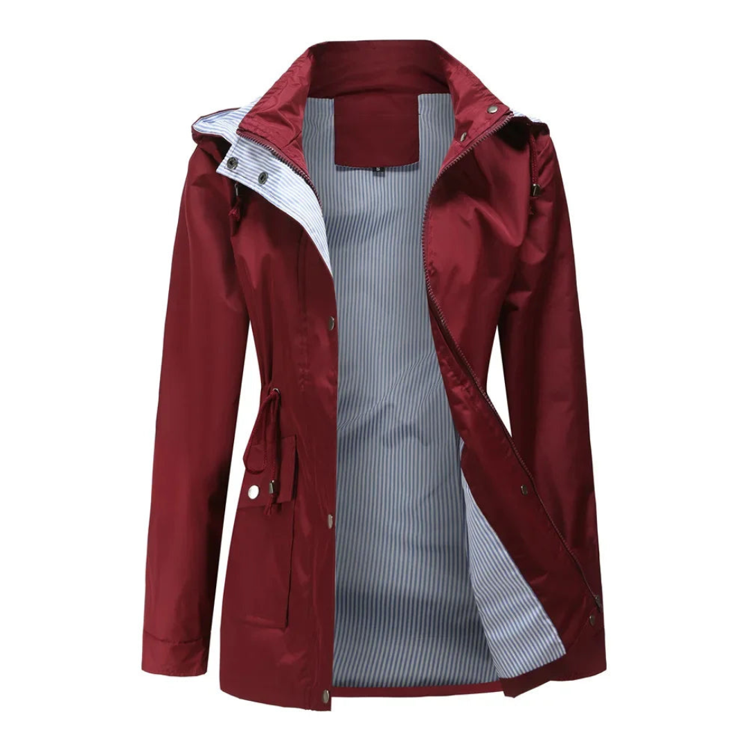 Yatziri | Gabardina Impermeable con Capucha Desmontable
