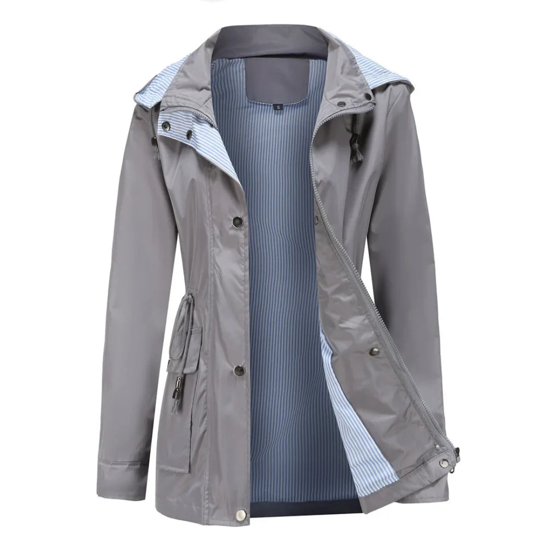 Yatziri | Gabardina Impermeable con Capucha Desmontable