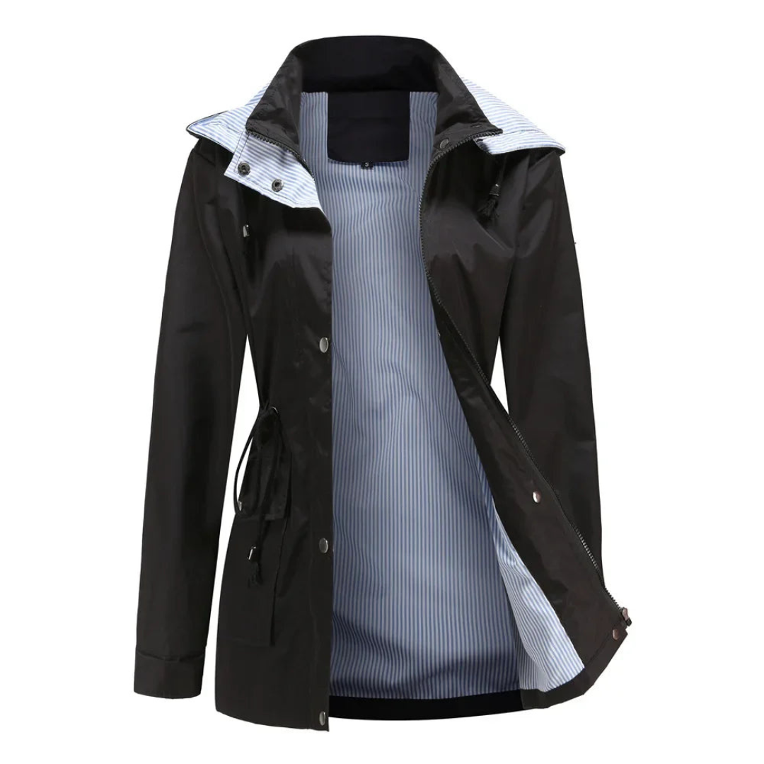 Yatziri | Gabardina Impermeable con Capucha Desmontable