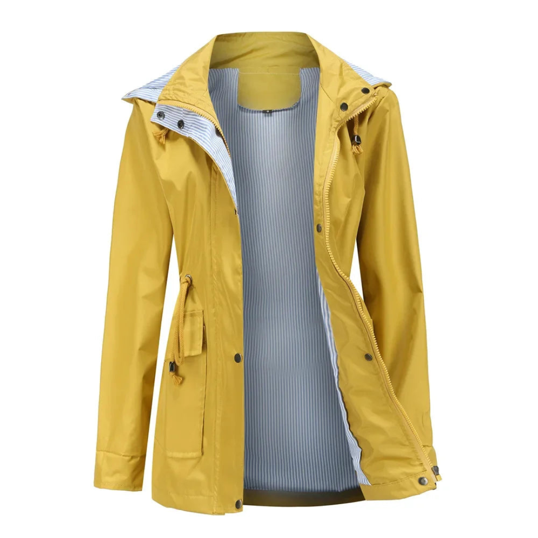 Yatziri | Gabardina Impermeable con Capucha Desmontable