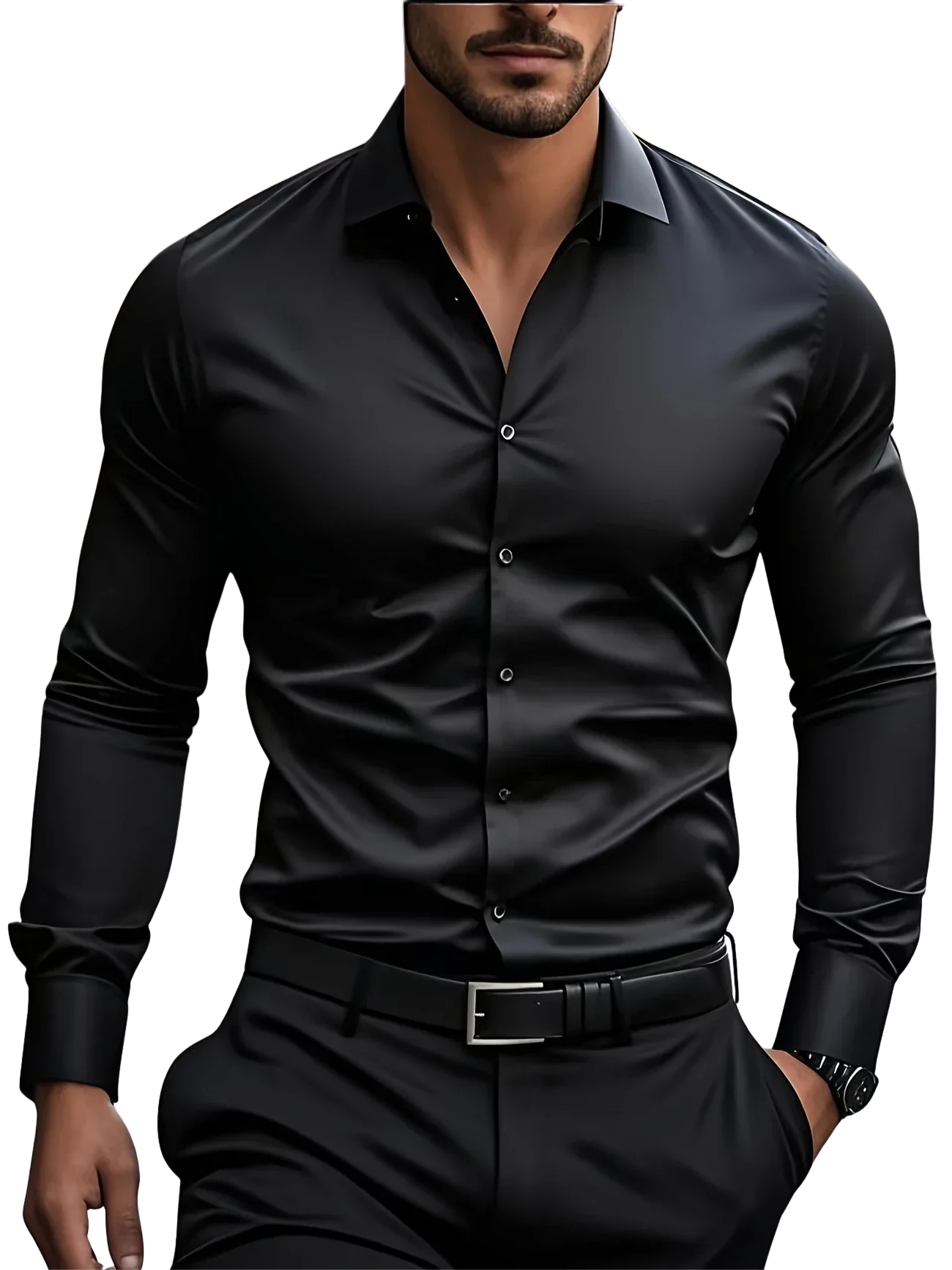 Ricardo | Camisa elegante de manga larga con botones