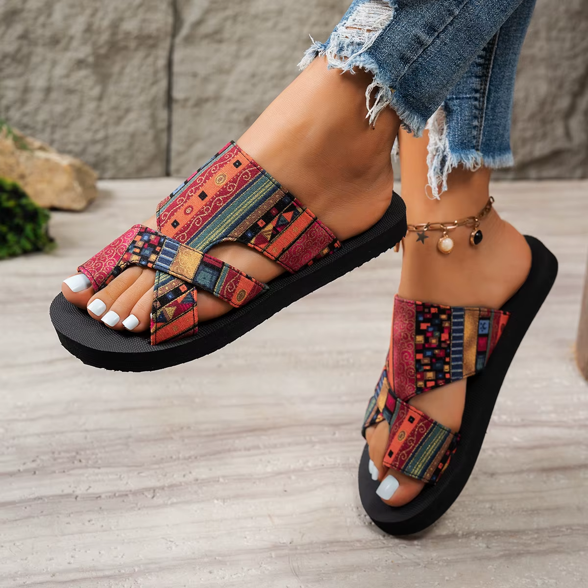 Paula | Sandalias de Plataforma Confortables y de Soporte Diario