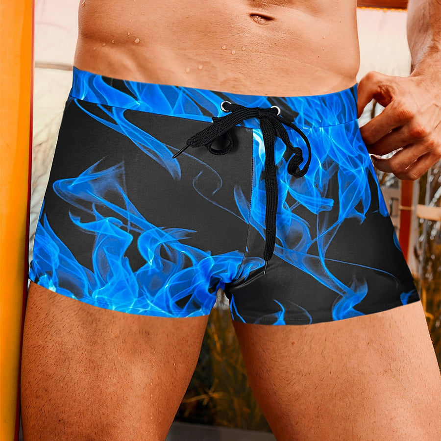 José | Short de Baño Llama Azul