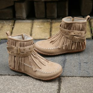 Cinthia | Botines Planos con Flecos para Mujer