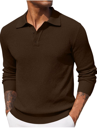 Refugio | Suéter Tejido con Cuello Tipo Polo para Hombre
